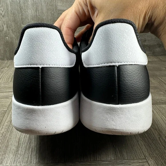 Adidas Barreda Men Size 9 Black White Suede Casual Tennis Sneakers NEW JI2307 - Picture 7 of 9